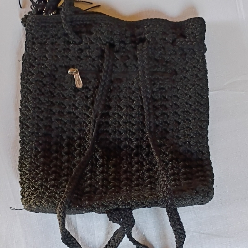 The Sak Black Crochet Backpack - Picture 3 of 10